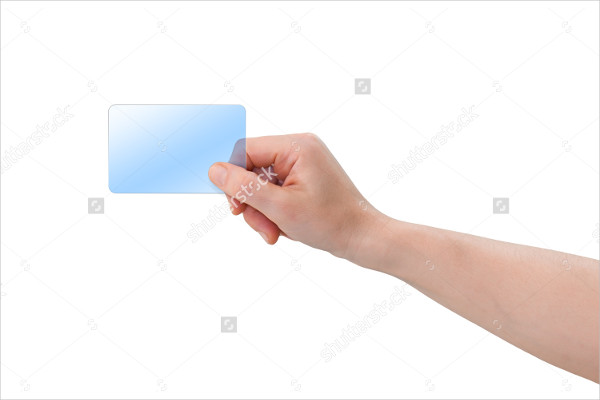blank plastic business card