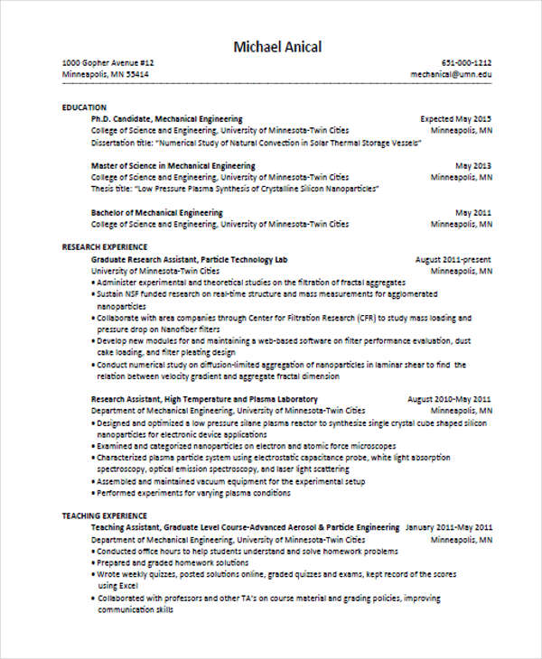 24+ Education Resume Templates PDF, DOC