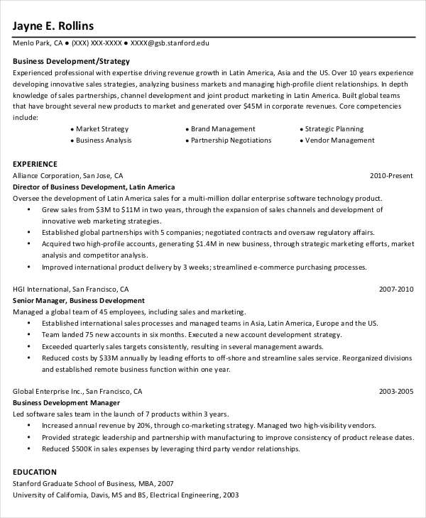 52+ Professional Manager Resumes - PDF, DOC | Free & Premium Templates