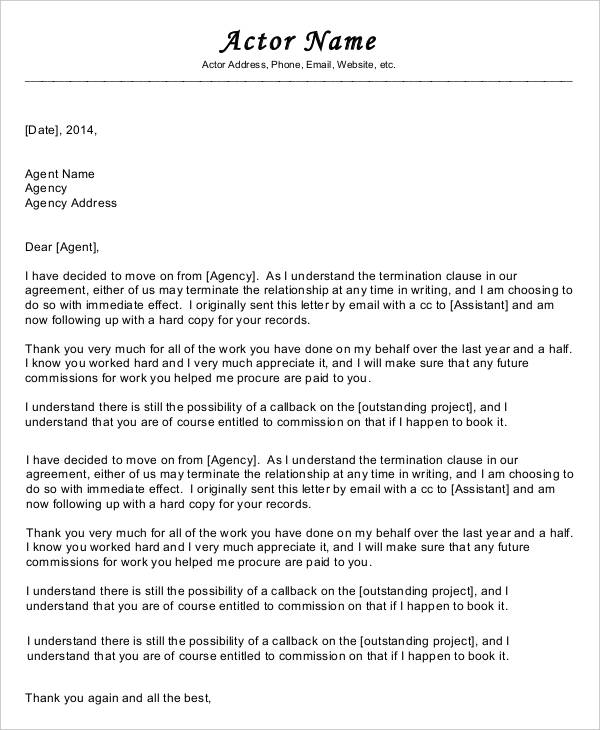 Sample Termination Letter For School Teacher