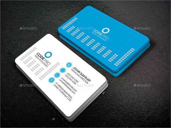 construction business visiting card