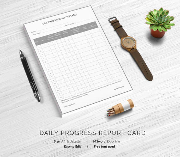 daily-progress-report-card