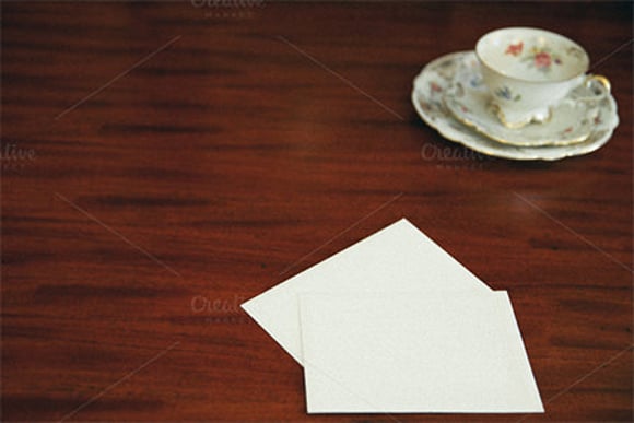blank stationery note card