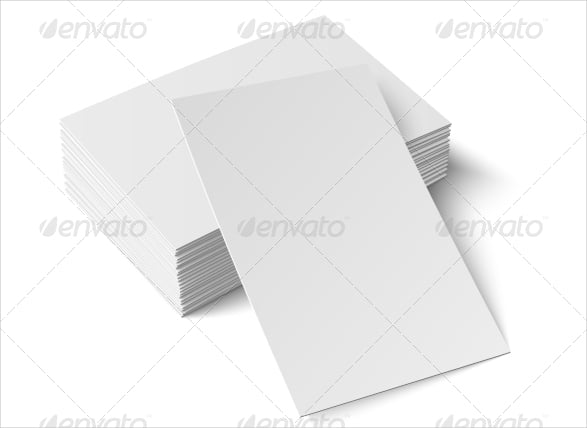 business blank card
