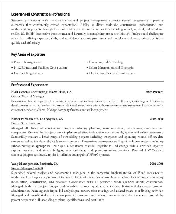 20+ Professional Work Resume Templates - PDF, DOC