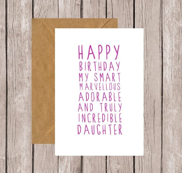 birthday daughter card