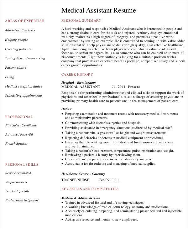 Professional Work Resume Templates 24+ Free Word, PDF Documents