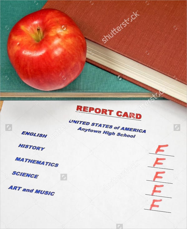 kindergarten report card