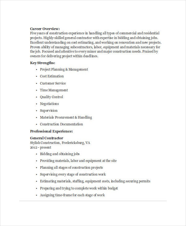 15+ Printable Work Resume Templates - PDF, DOC  Free 