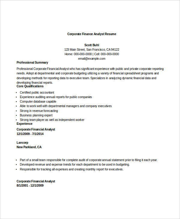 Finance Analyst Resume Template / Financial Analyst Resume : Your financial analyst resume should include areas that you specialize in, like risk management or mortgages, and it should provide proof that you have an overall understanding of finance.