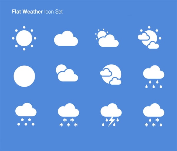 flat weather icons
