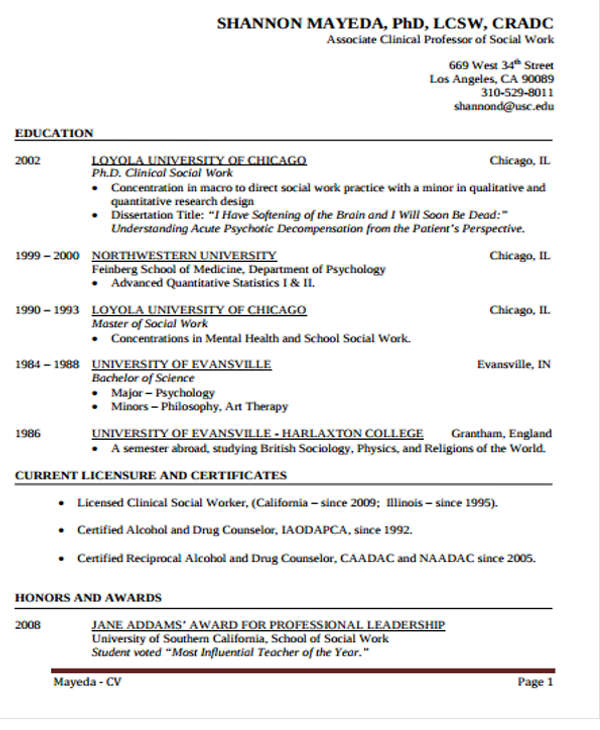 medical social work resume5