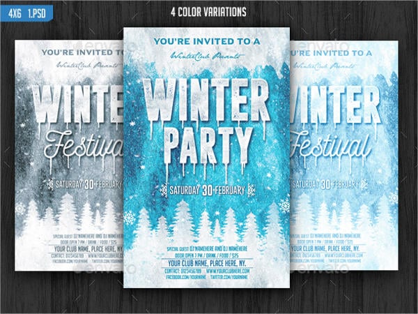 winter community event menu