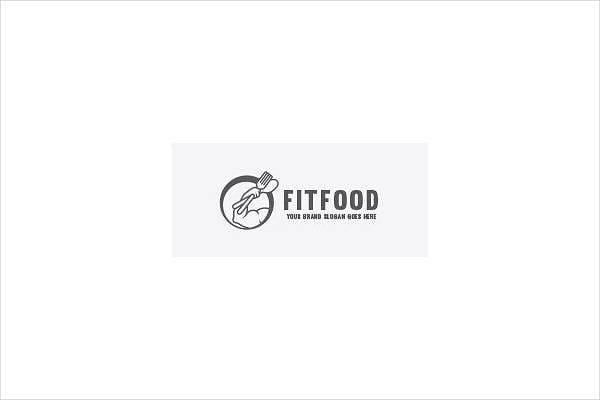 fitness company food logo