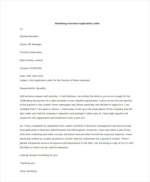 22+ Application Letter Templates in Doc | Free & Premium Templates