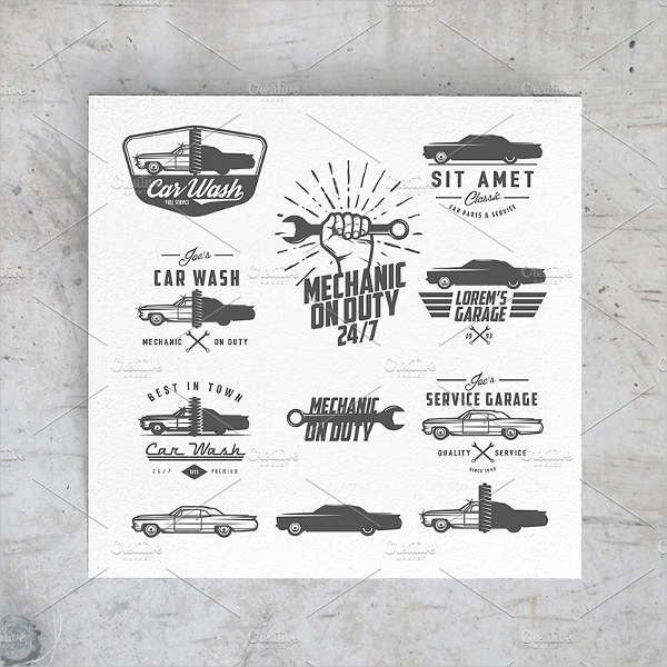 car garage logo