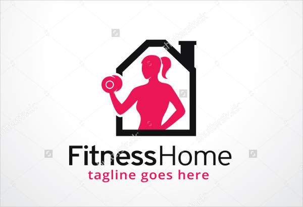 unique fitness hub logo