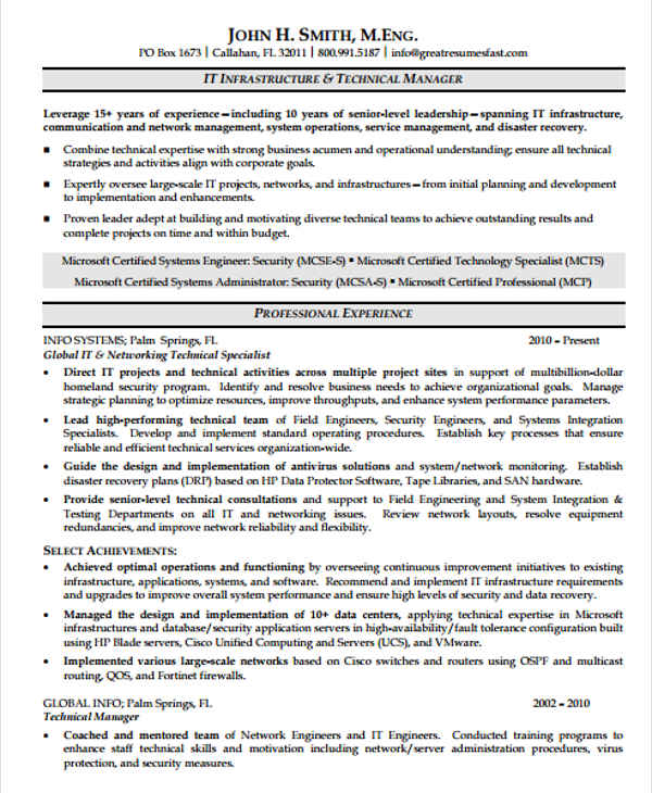 20+ IT Resume Templates in PDF
