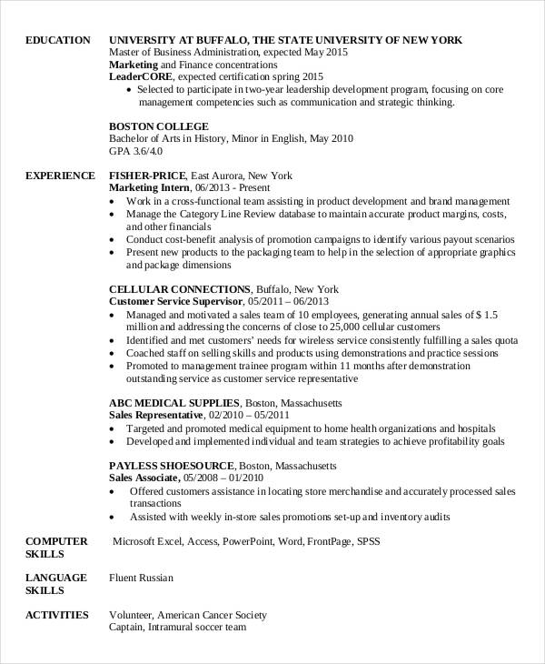 22+ Best Finance Resume Templates - PDF, DOC