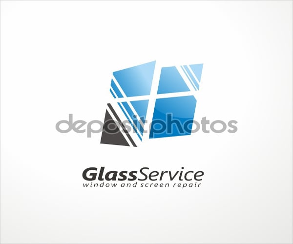 glass auto service logo