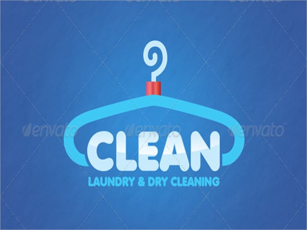 laundry washing service logo