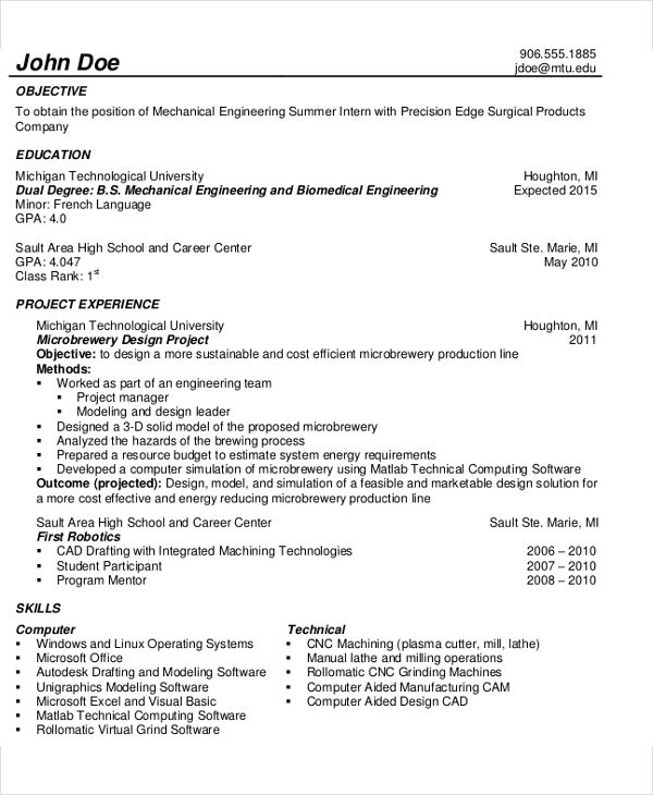 entry level it project manager resume2