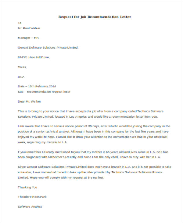 Breathtaking Tips About Asking For A Recommendation Letter Template