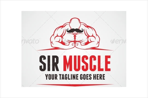 health and fitness muscle logo