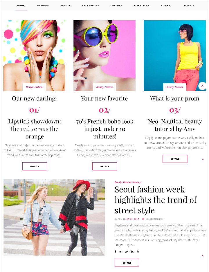 fashion blog wordpress theme1