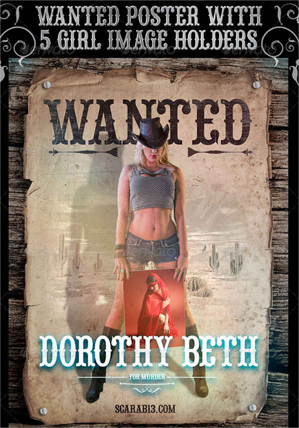 old west photoshop wanted poster