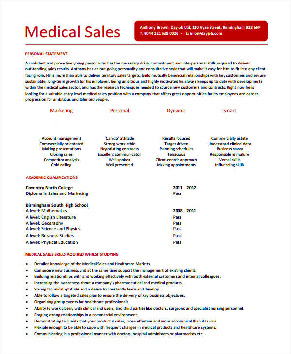 entry level sales resume samples