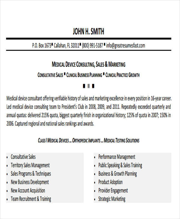 18  Sales Resume Templates in PDF