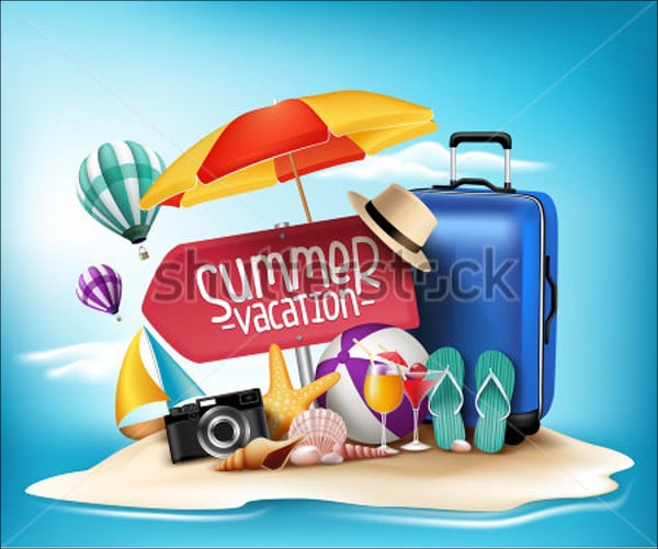 summer travel vacation poster