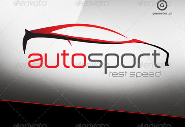 racing sports car logo