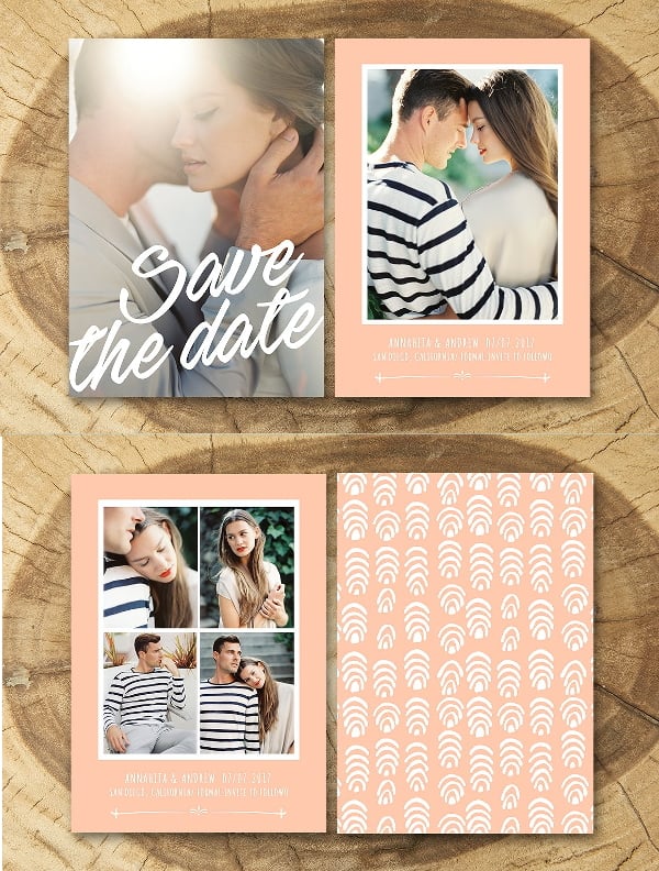 save the date card template