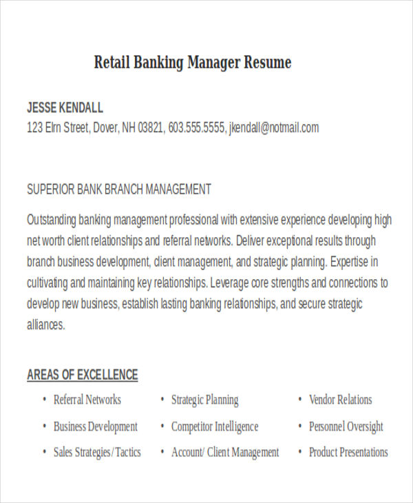 21 Banking Resume Templates Pdf Doc Free And Premium Templates 4617