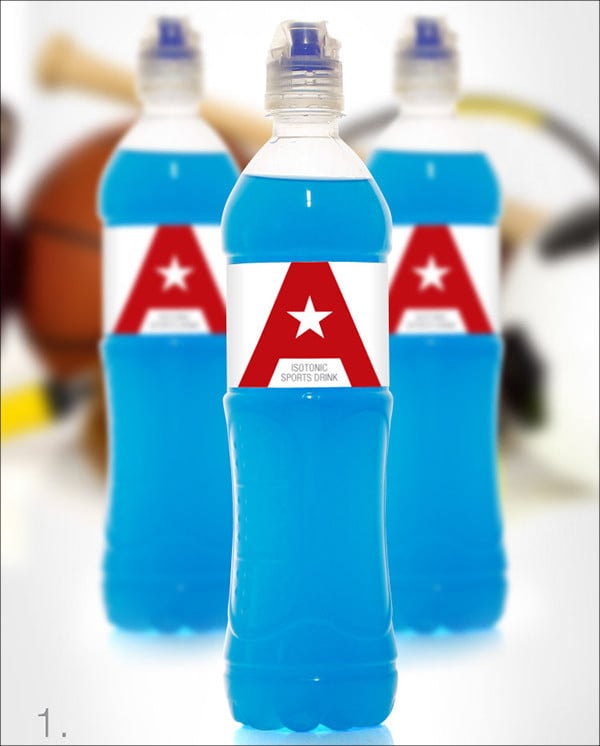 sports drink label logo