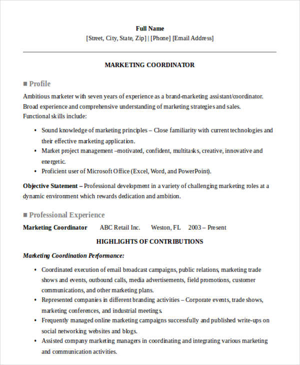 49 Marketing Resume Designs | Free & Premium Templates
