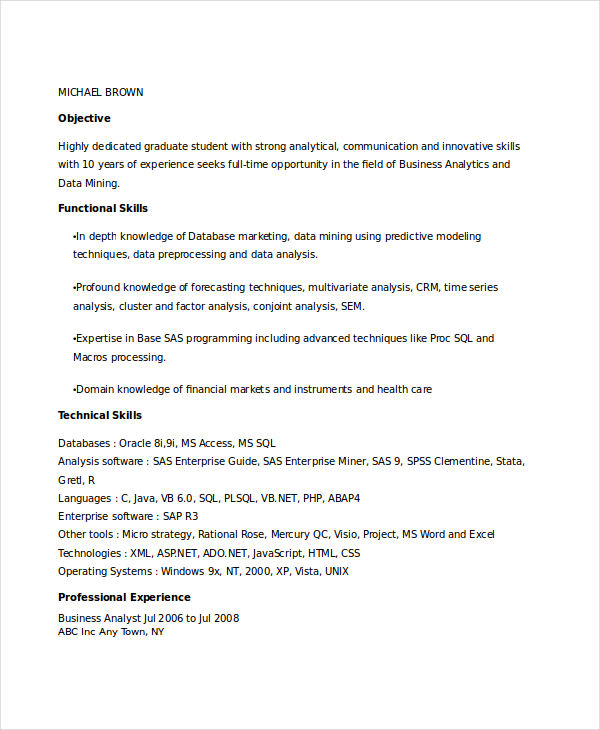 Banking Resume Samples - 51+ Free Word, PDF Documents Download