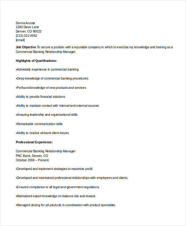Best Banking Resume Templates - 31+ Free Word, PDF Documents ... Best Banking Resume Templates - 31+ Free Word, PDF Documents ...