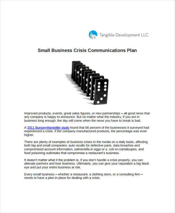 small business communication plan