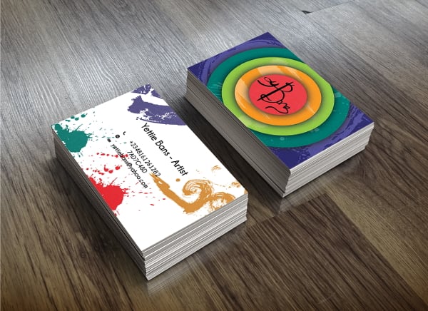 23+ Artistic Business Card Templates in Word, PSD, Apple