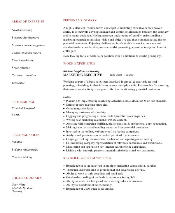 41+ Best Marketing Resume | Free & Premium Templates