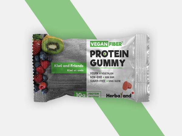 protein gummy packaging design
