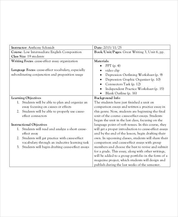 writing a 5 paragraph essay lesson plan