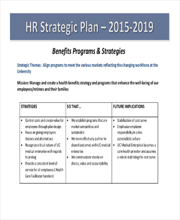 55+ Strategic Plan Samples - Word, PDF