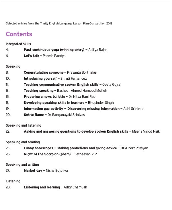 english detailed lesson plan