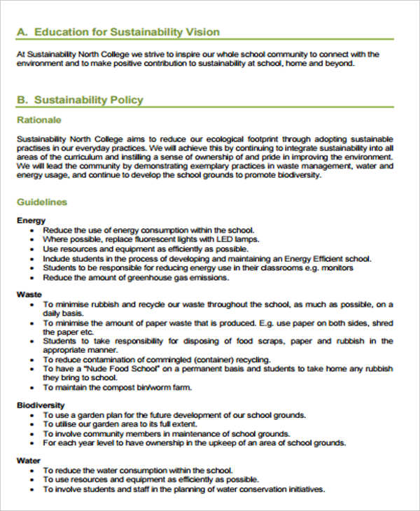 school environmental management plan