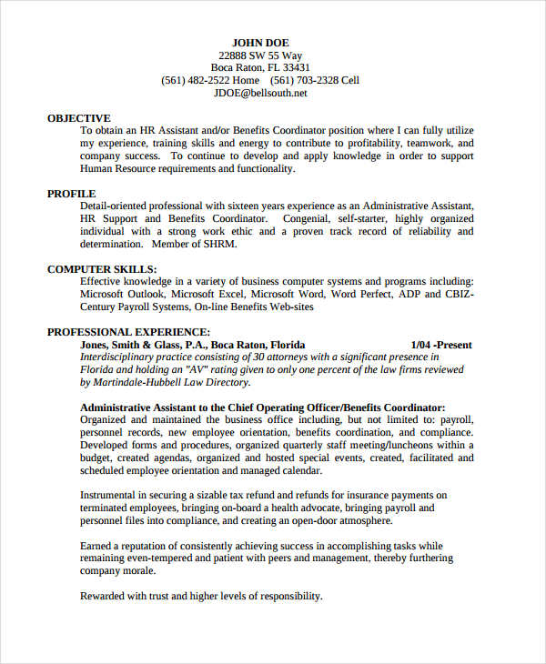 17+ Executive Resume Templates - PDF, DOC