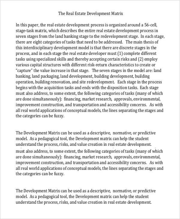 27 Development Plan Templates in PDF